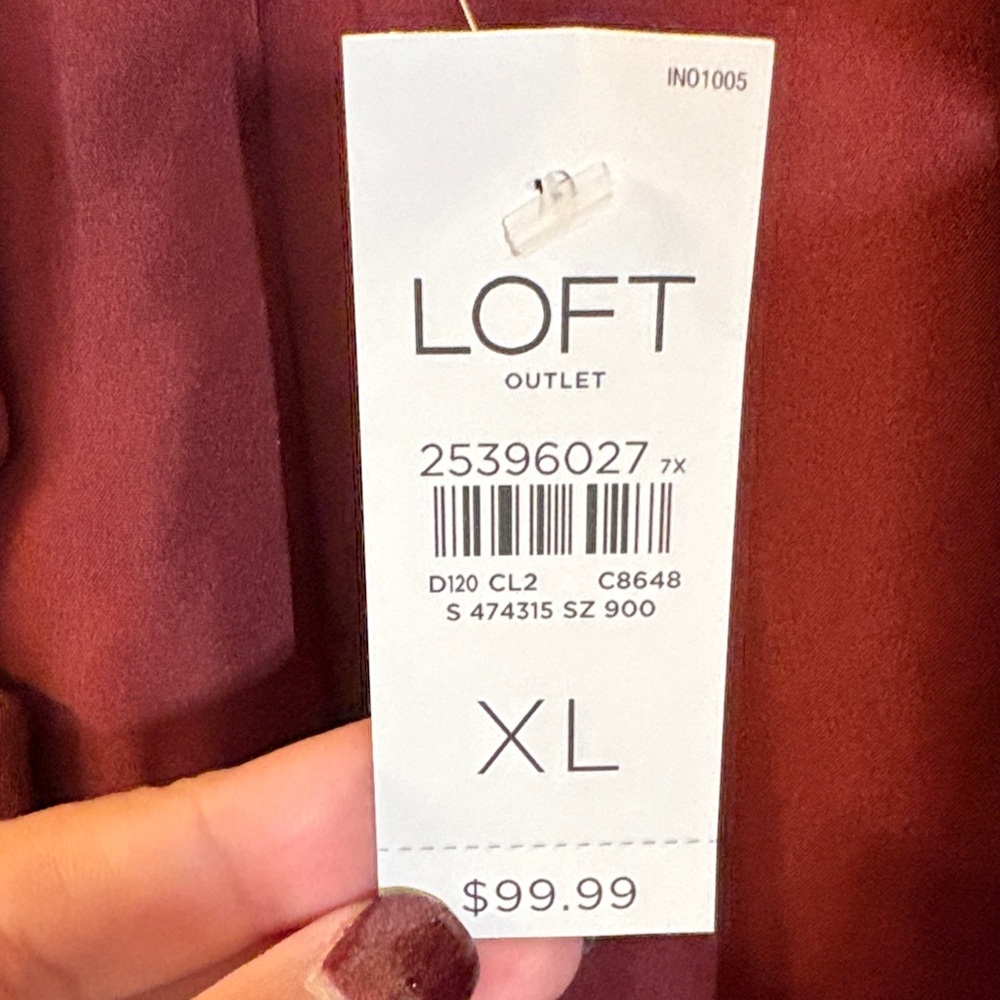LOFT Women's Deep Red Blazer - Picture 4 of 5